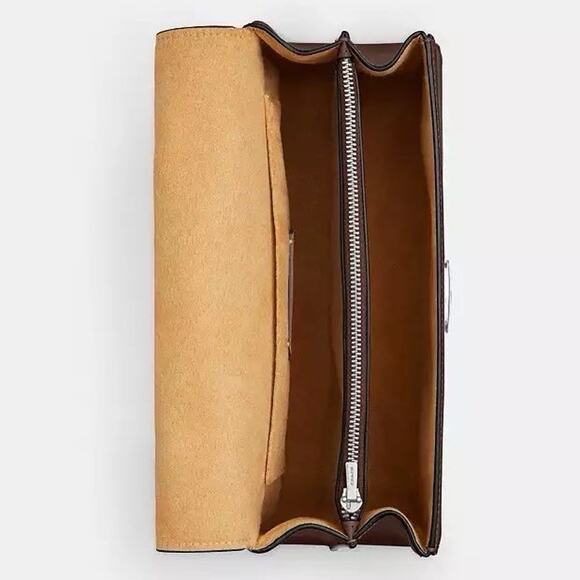 NWT Coach Eliza Top Handle Bag Leather CT852 Silver/Maple - Picture 8 of 10